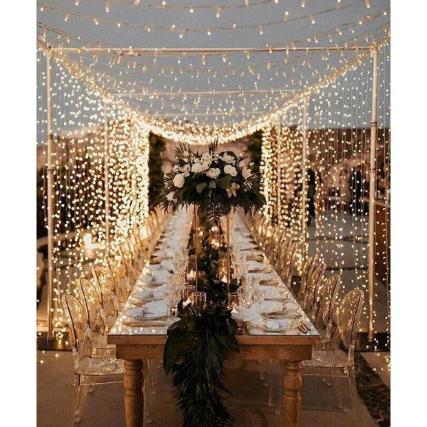 Align Light LED Fairy Lights 50m (500 Lights) Warm White Clear String image 0