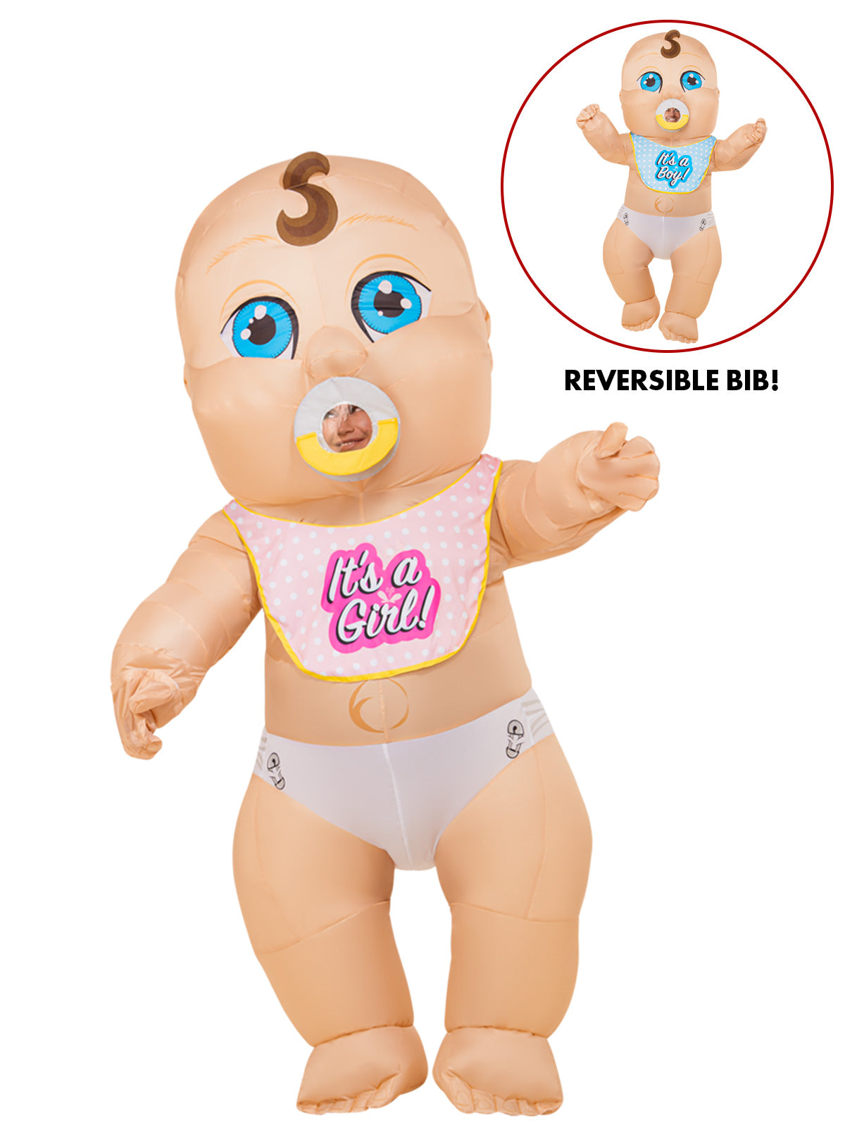 Fun Gender Reveal Baby Inflatable Costume - Adult
