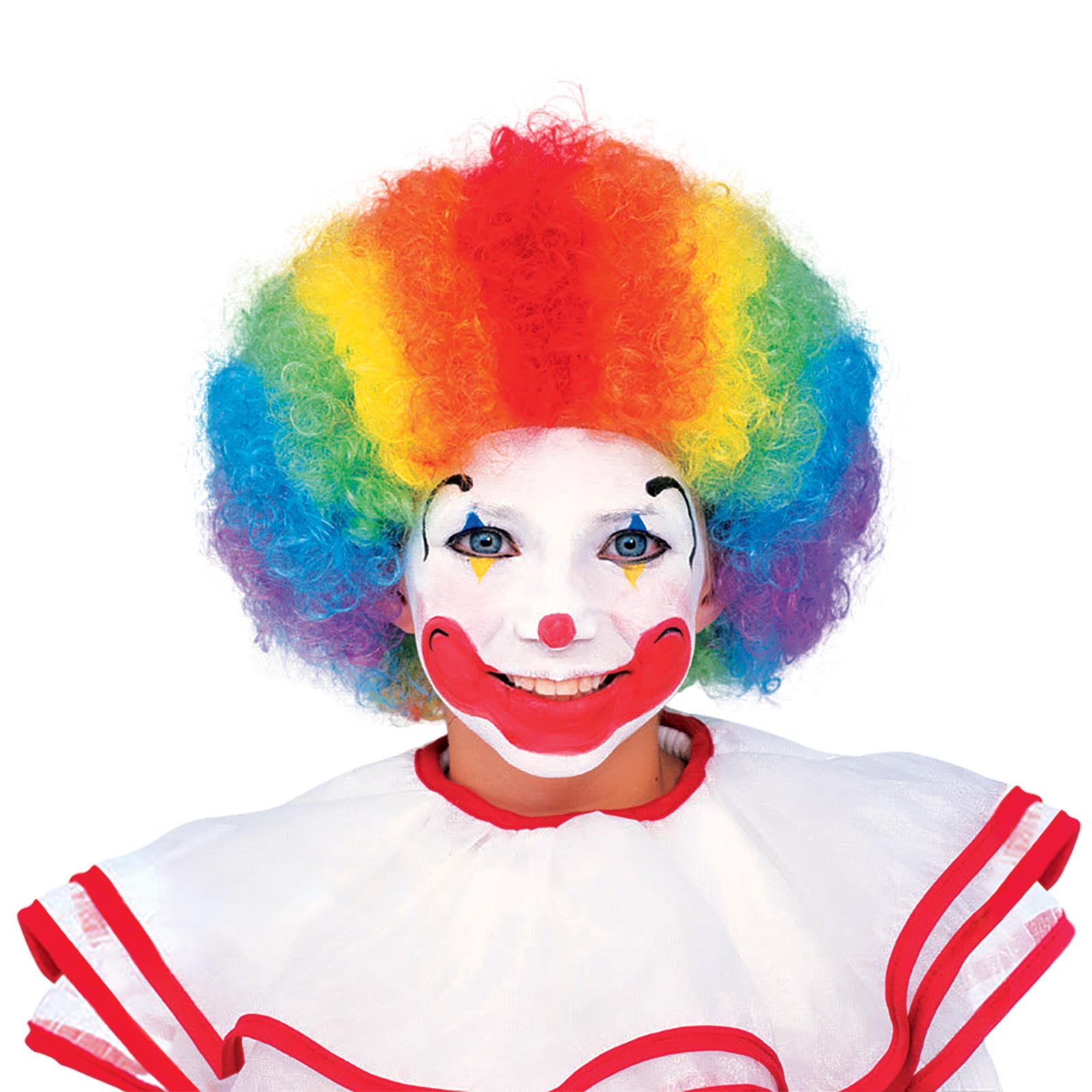 Vibrant Clown Multi Colour Wig - Child's Fun Costume