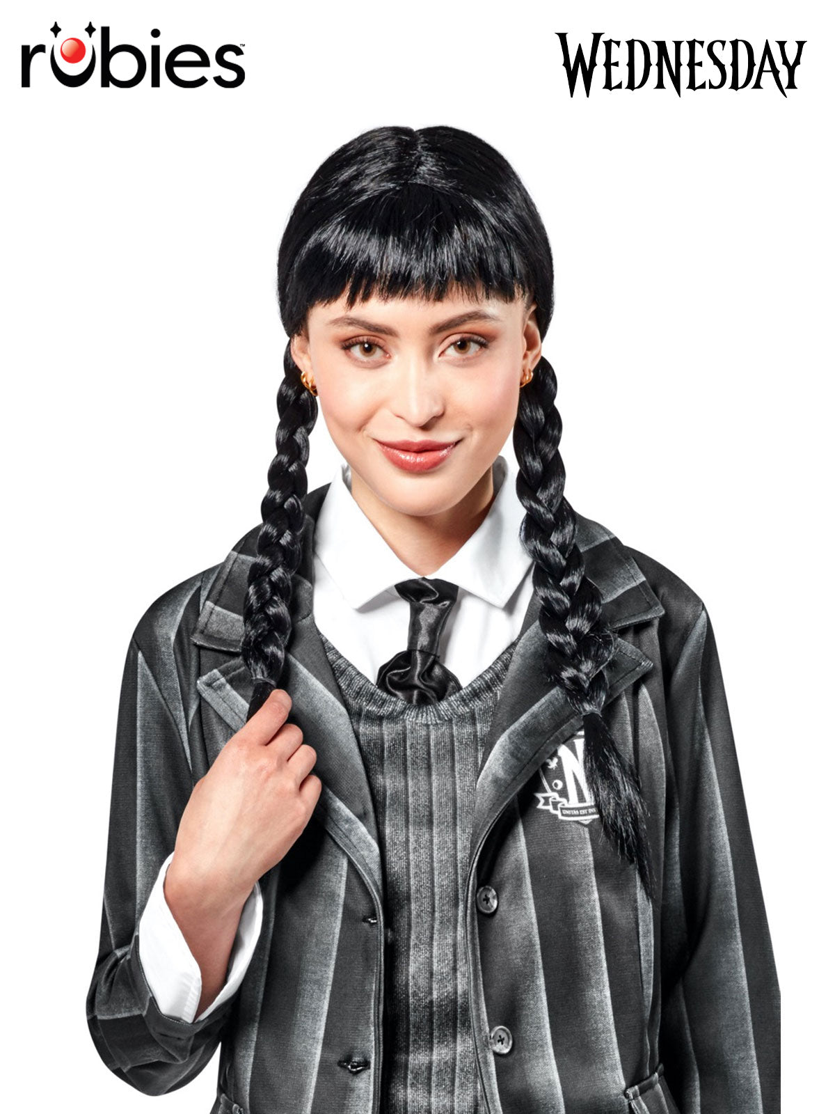 Authentic Wednesday Wig (Netflix Series) for Adults