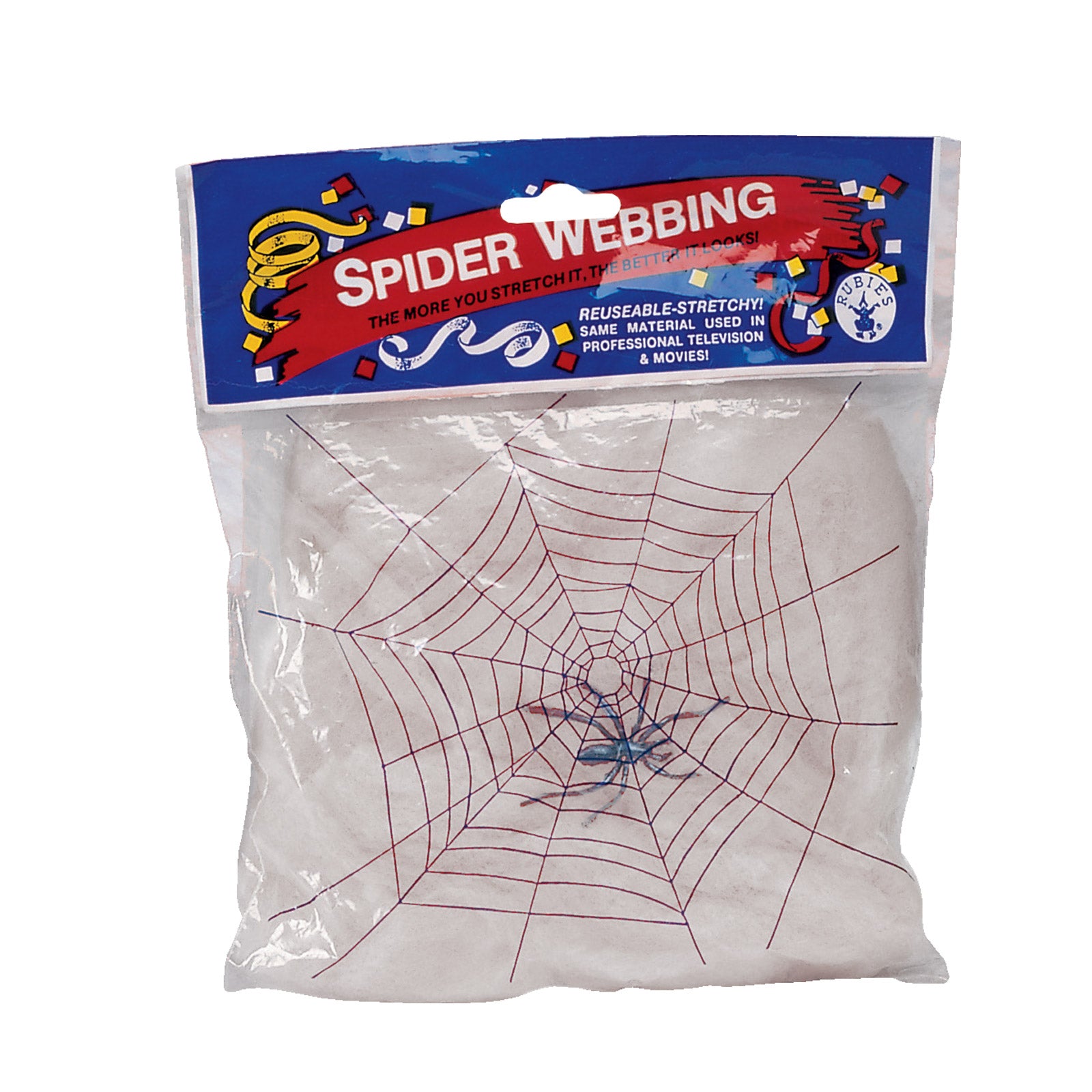White Spider Webbing With Spiders for Creepy Decor