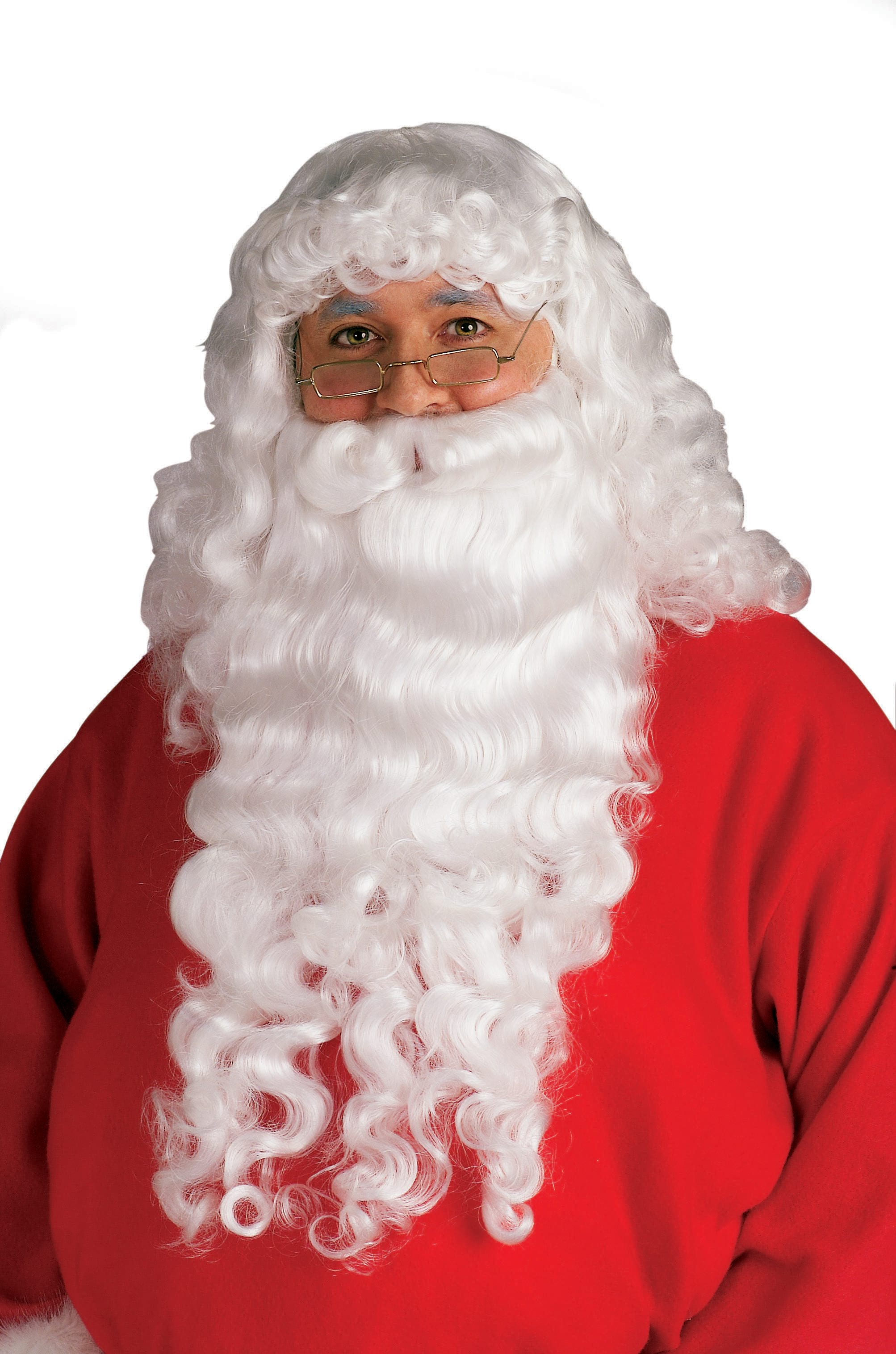 Deluxe Santa Plush Beard & Wig Set for Adults