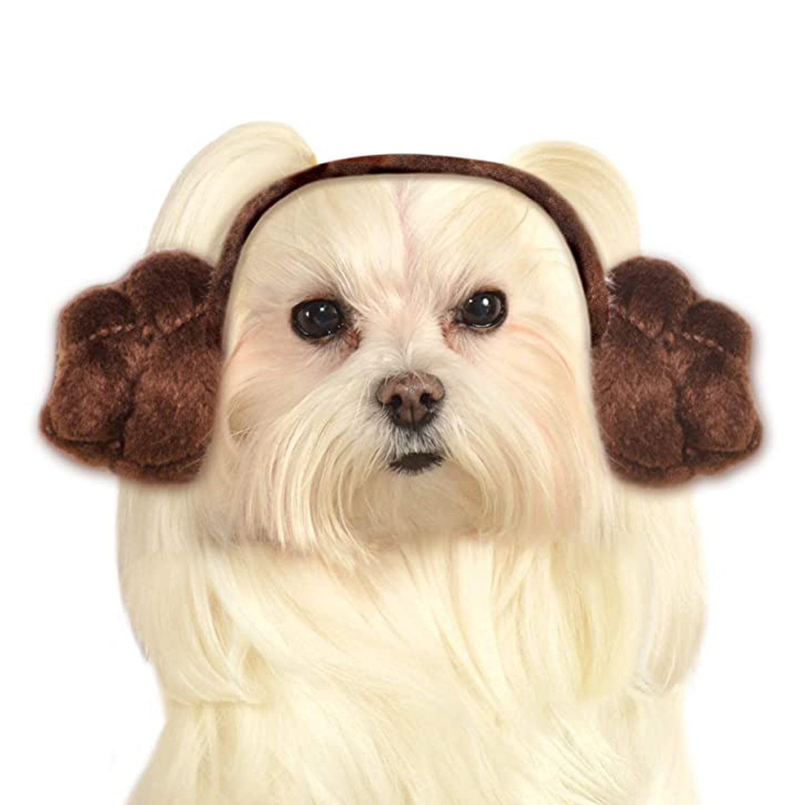 Princess Leia Buns - Fun Pet Costume Accessory
