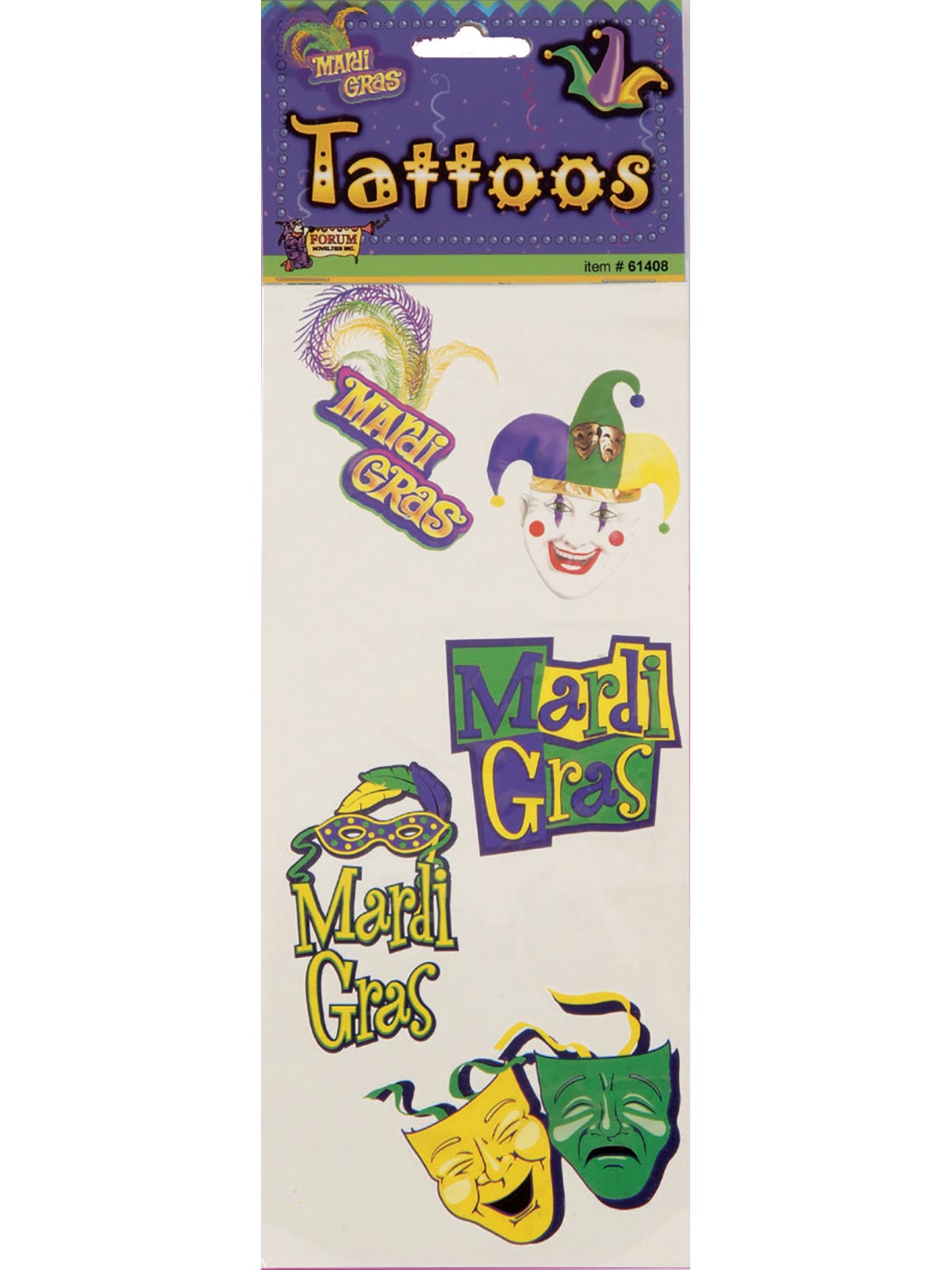 Vibrant Mardi Gras Tattoos for Festive Fun