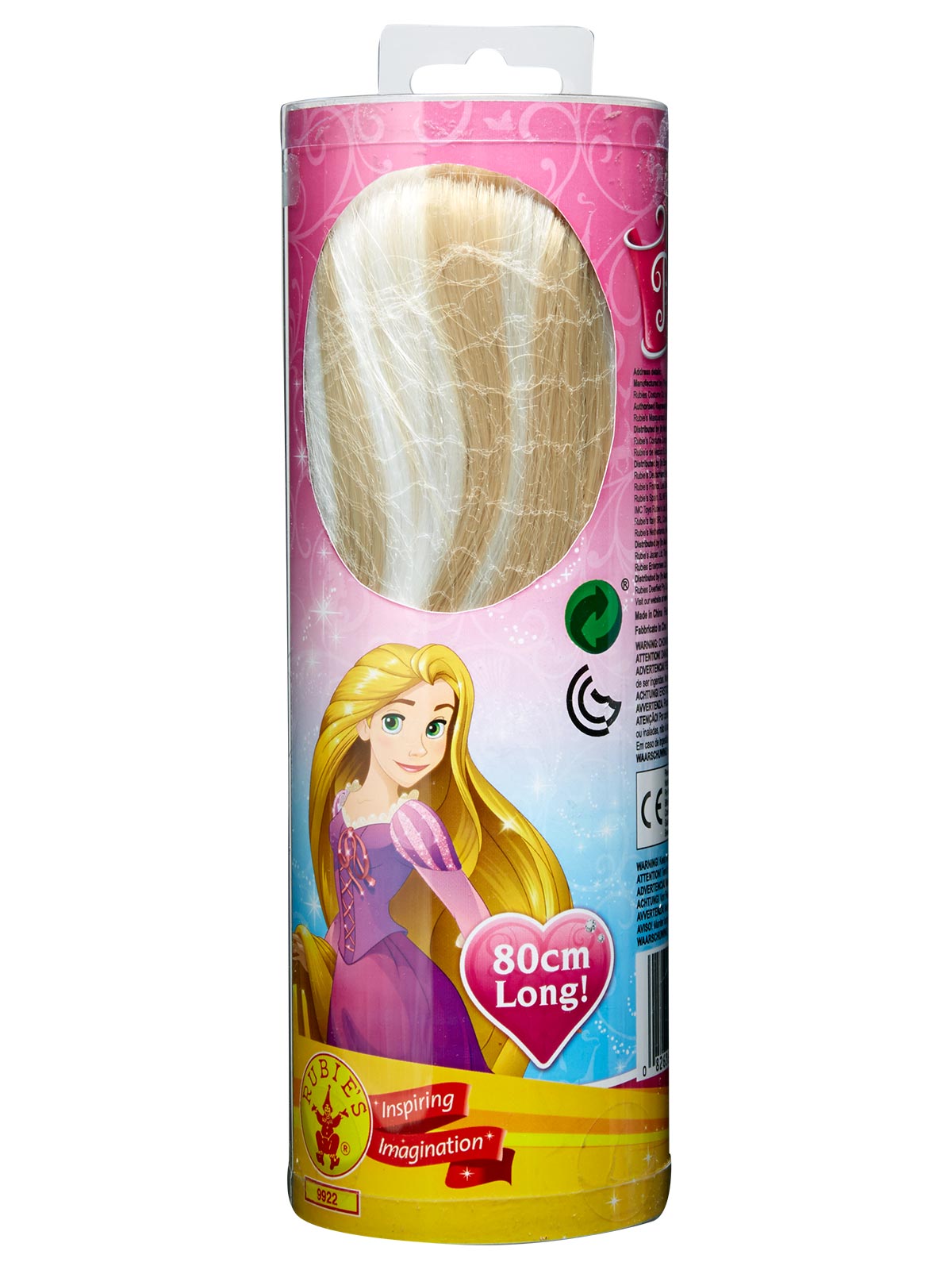 RAPUNZEL GLOW IN THE DARK WIG CHILD image 1