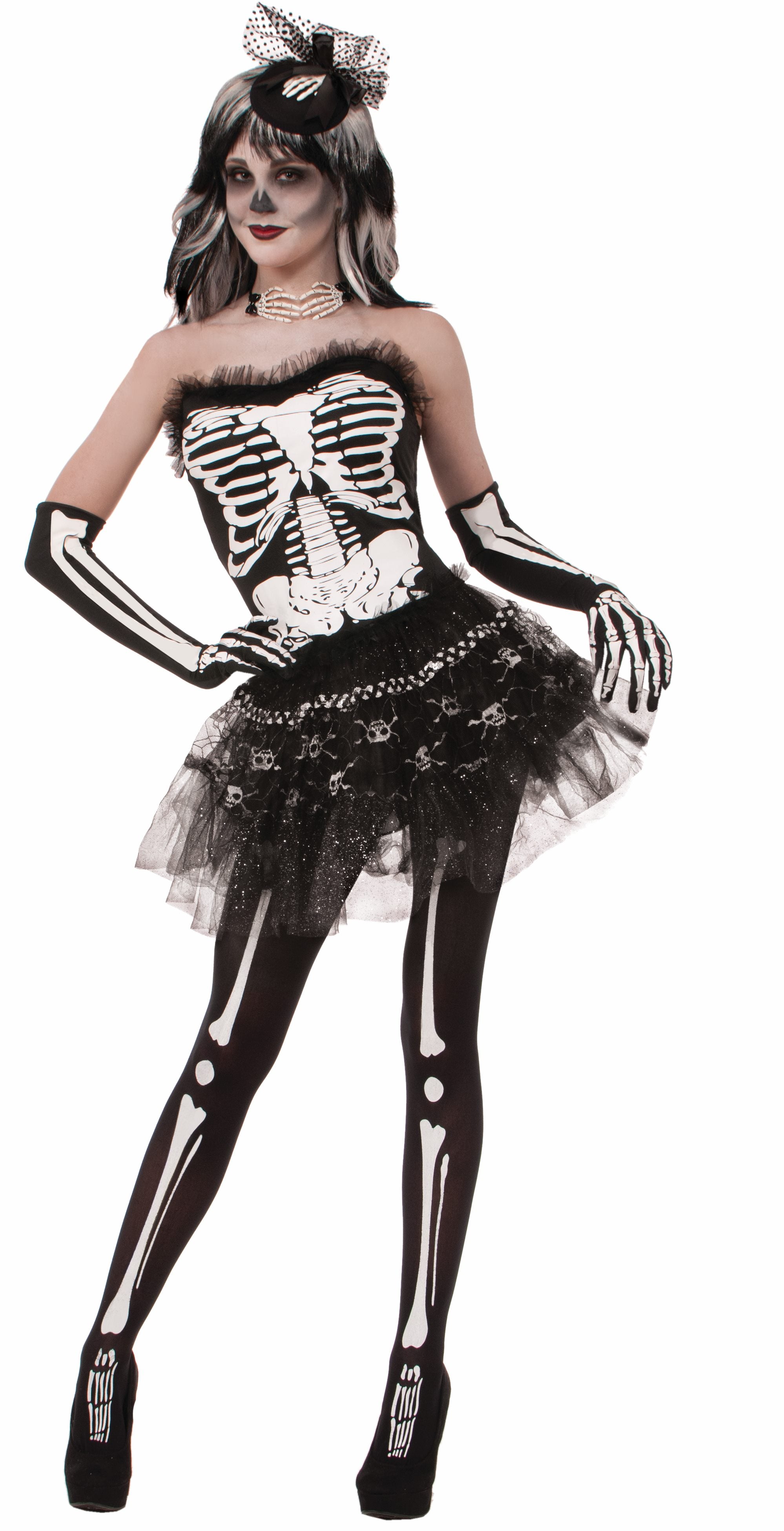 Skeleton Bone Tutu - Adult for Spooky Celebrations