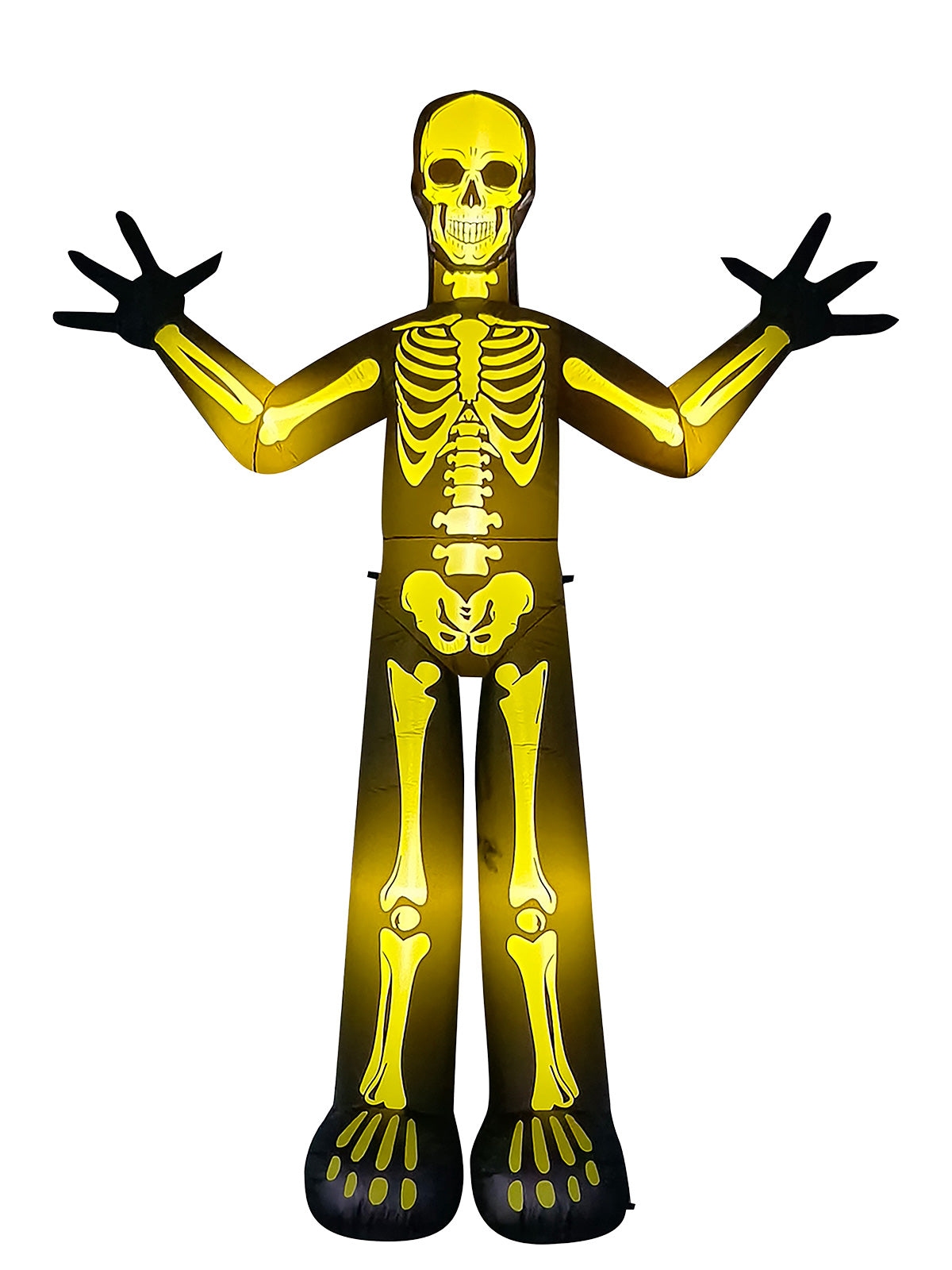 Light-Up 10Ft Tall Skeleton Inflatable for Halloween