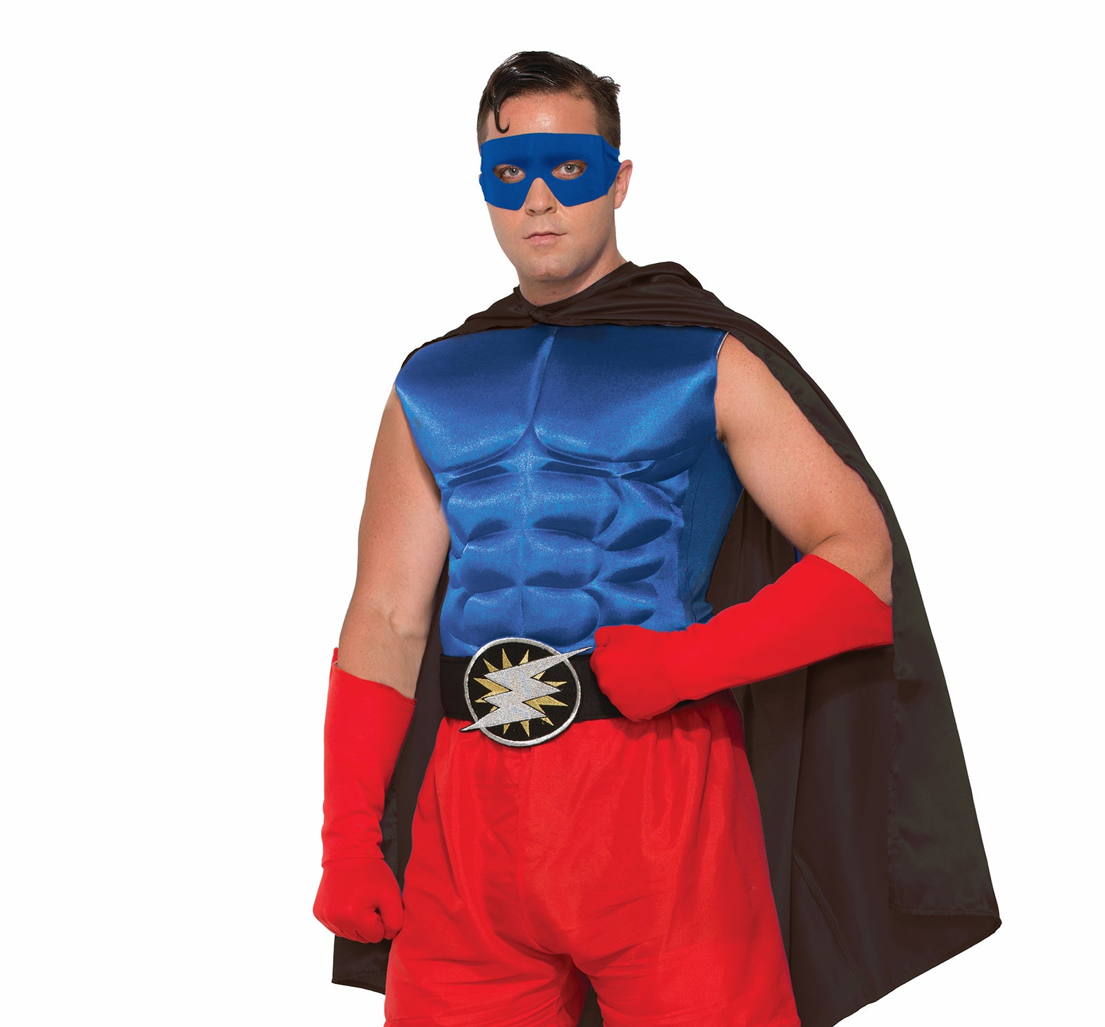 Hero Muscle Chest Blue - Adult Costume for Superheroes
