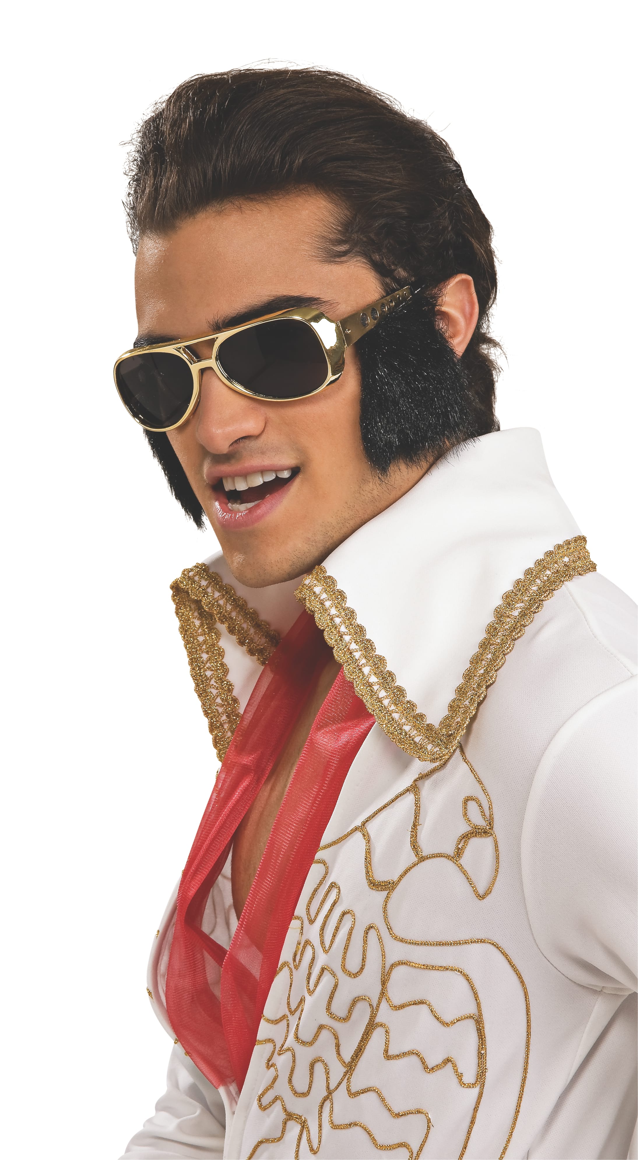 Elvis Glasses With Attached Sideburns for Adults